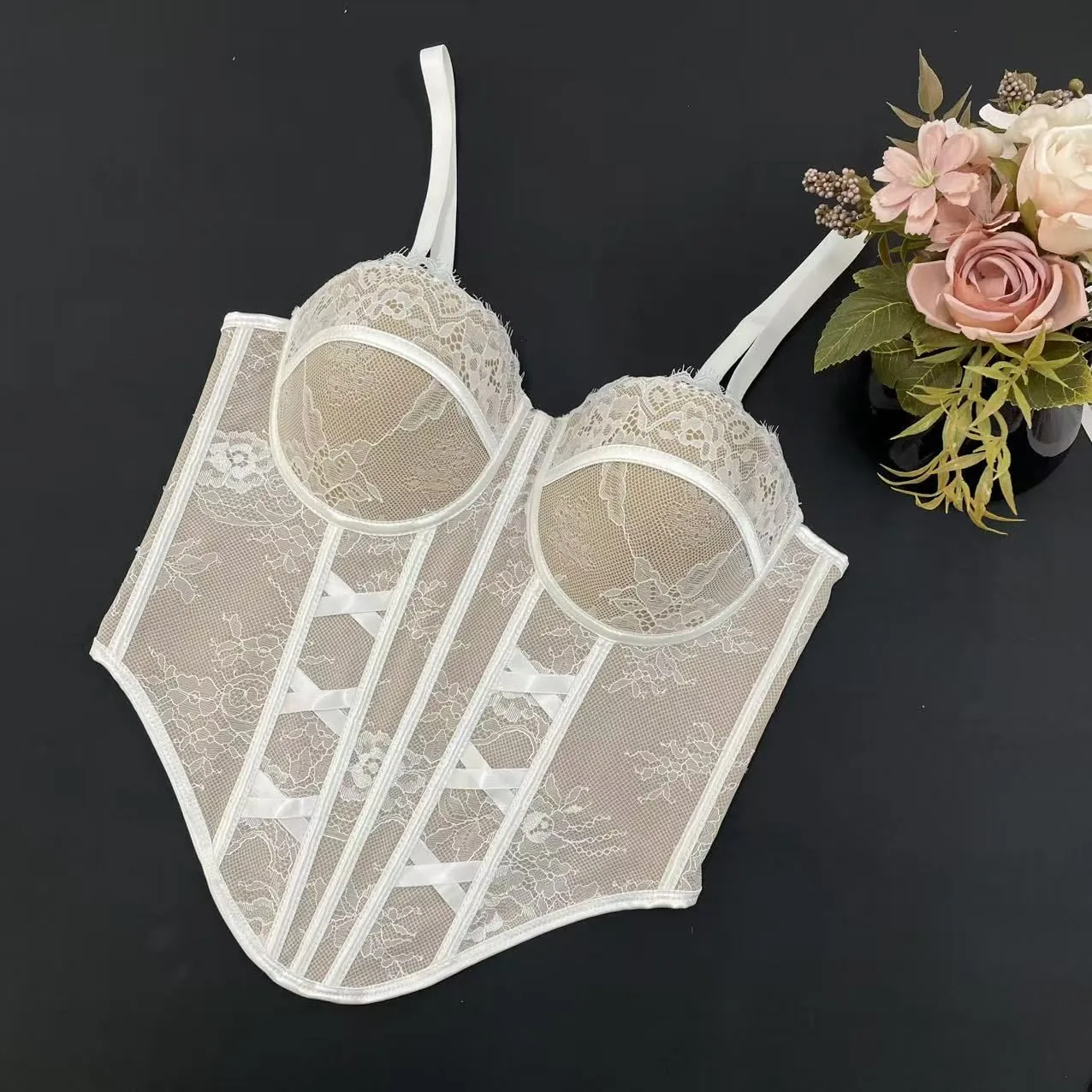 Ivory Lace Bustier